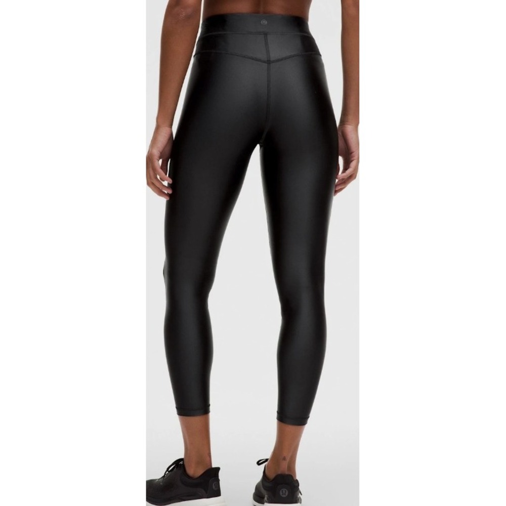Lululemon Black Speed Up Tight Running Training Leggings Yoga Pants Sz 4 Satin